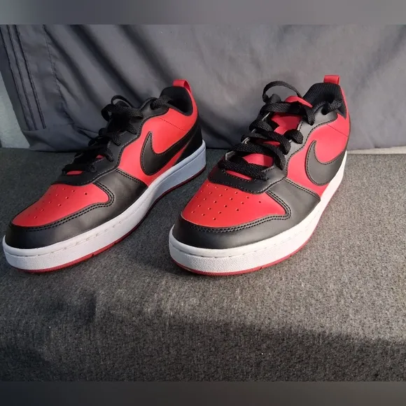 Nike Court Borough Low Recraft DV5456-600 Youth Size 7y Red and Black
