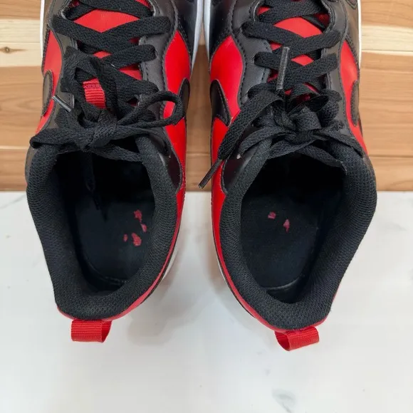 Nike Court Borough Low Recraft Red Black DV5456-600 Sneakers Size 7 Youth