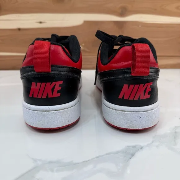 Nike Court Borough Low Recraft Red Black DV5456-600 Sneakers Size 7 Youth