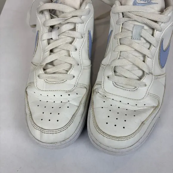 Nike Court Borough Low Recraft Summit White Cobalt Bliss Shoes Youth 6.5Y