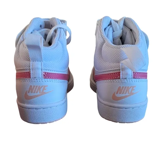 Nike Court Borough Mid 2 (GS) Girls Shoes Sneakers Various Sizes Wht/ Pinksicle