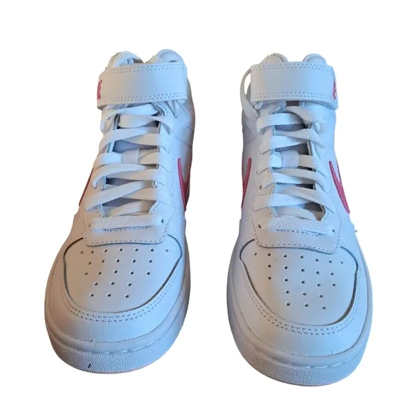 Nike Court Borough Mid 2 (GS) Girls Shoes Sneakers Various Sizes Wht/ Pinksicle