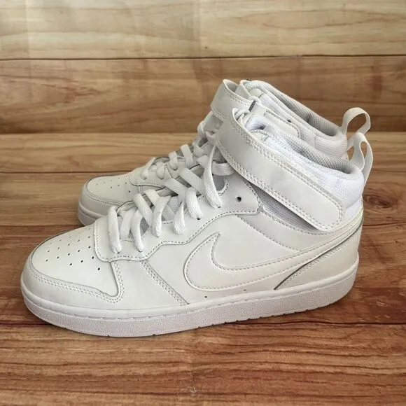 Nike Court Borough Mid 2 Kids 6.5Y/‎ 8 Women Retro Shoes White CD7782 100 NEW