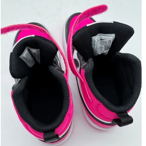 Nike Court Borough Mid 2 Pink Black Sneakers Size 11C