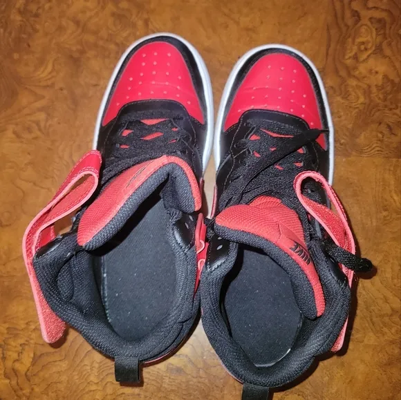 Nike Court Borough Mid 2 Red Black White Shoes Sneakers