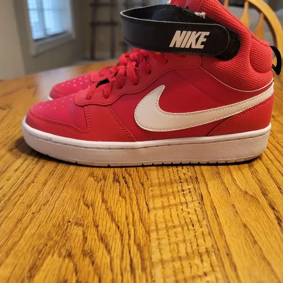 Nike Court Borough Mid 2 Red White Black Shoes Sneakers