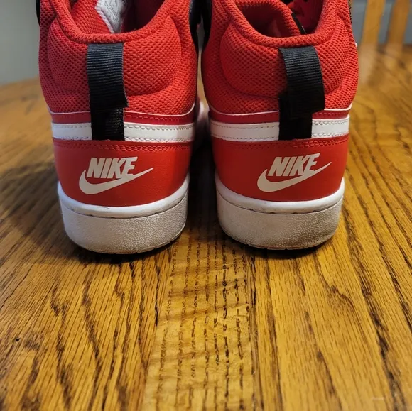 Nike Court Borough Mid 2 Red White Black Shoes Sneakers