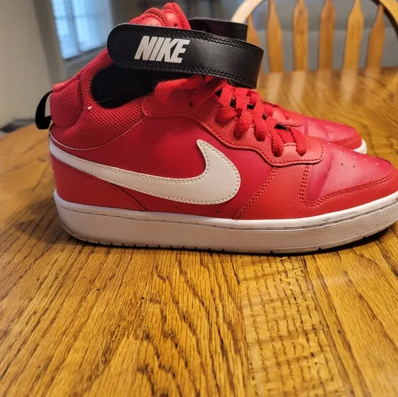 Nike Court Borough Mid 2 Red White Black Shoes Sneakers