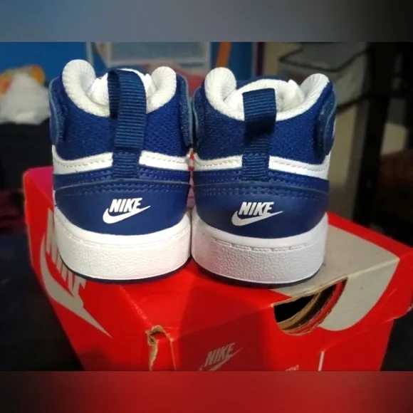 Nike Court Borough Mid blue/white 5C