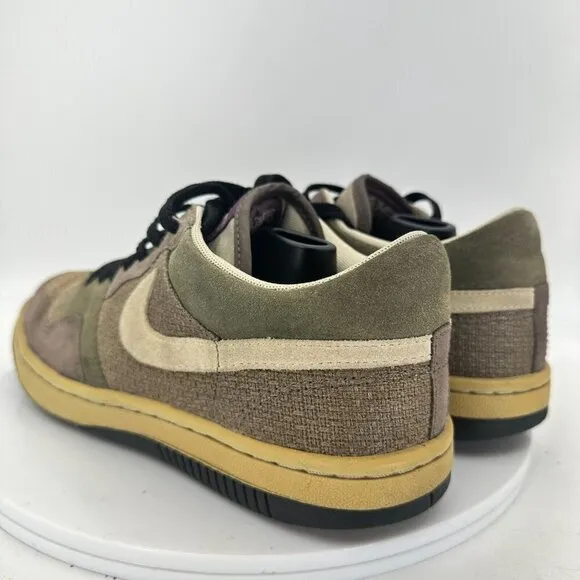 Nike Court Force Low Men Size 8 Shoes Olive Ironstone Lightstone 313561-011