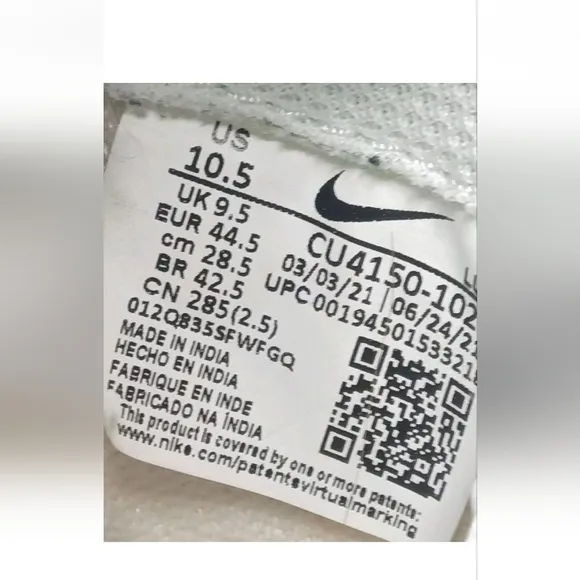 Nike Court Legacy Shoes Men's Size 10.5 'White Desert Ochre'