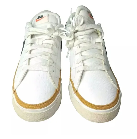 Nike Court Legacy Shoes Men's Size 10.5 'White Desert Ochre'