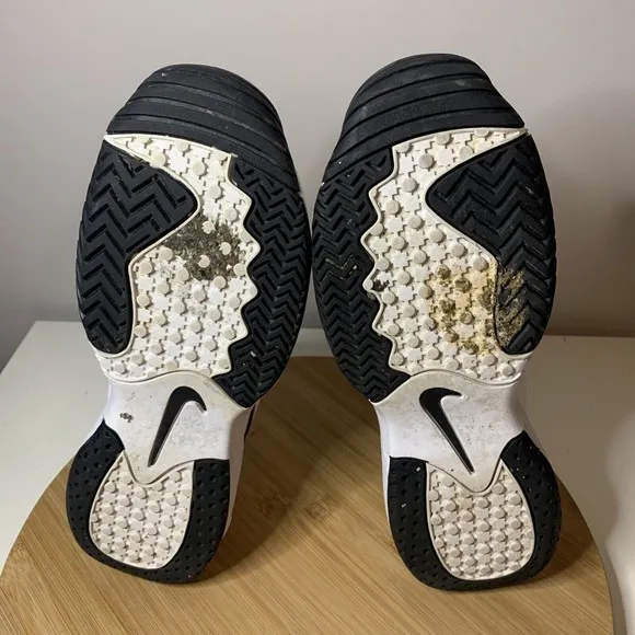 NIKE Court Lite 2 Volt Mens Shoes Size 6.5 White Green AR8836-107 Sneakers