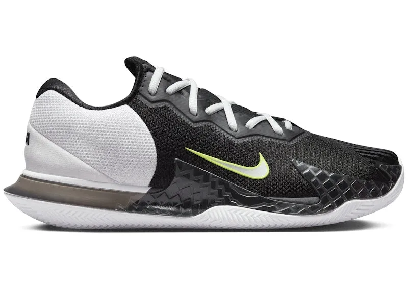 Nike Court Vapor Cage 4 Clay Rafa Black White Volt Metallic Silver