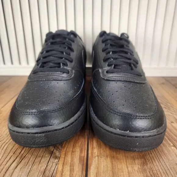 Nike Court Vision Lo Mens Sz 11 Triple Black Athletic Sneakers Shoes CD5463-002