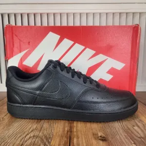 Nike Court Vision Lo Mens Sz 11 Triple Black Athletic Sneakers Shoes CD5463-002