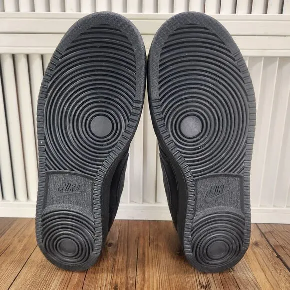 Nike Court Vision Lo Mens Sz 11 Triple Black Athletic Sneakers Shoes CD5463-002