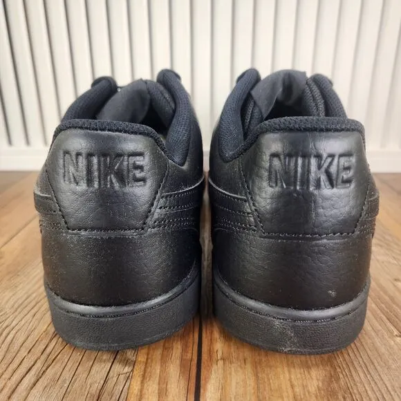 Nike Court Vision Lo Mens Sz 11 Triple Black Athletic Sneakers Shoes CD5463-002