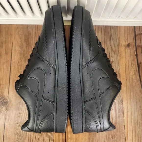 Nike Court Vision Lo NN Mens 8.5 Triple Black Athletic Sneakers Shoes DH2987-002