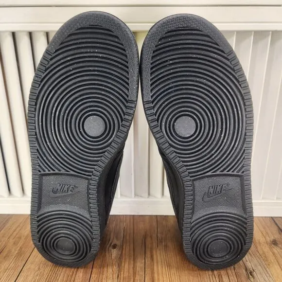 Nike Court Vision Lo NN Mens 8.5 Triple Black Athletic Sneakers Shoes DH2987-002