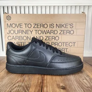Nike Court Vision Lo NN Mens 8.5 Triple Black Athletic Sneakers Shoes DH2987-002