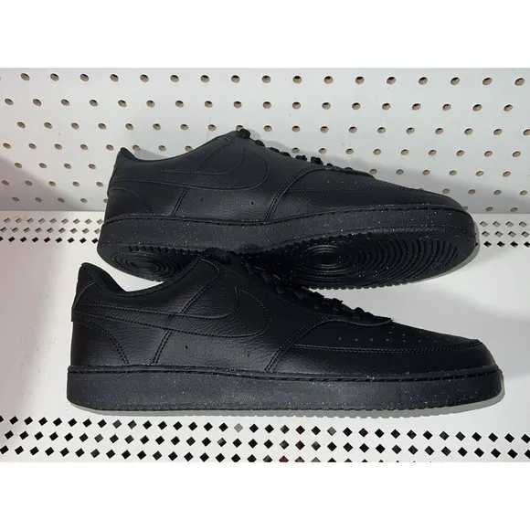 Nike Court Vision Lo NN Mens Athletic Shoes Sneakers Size 8.5 Triple Black