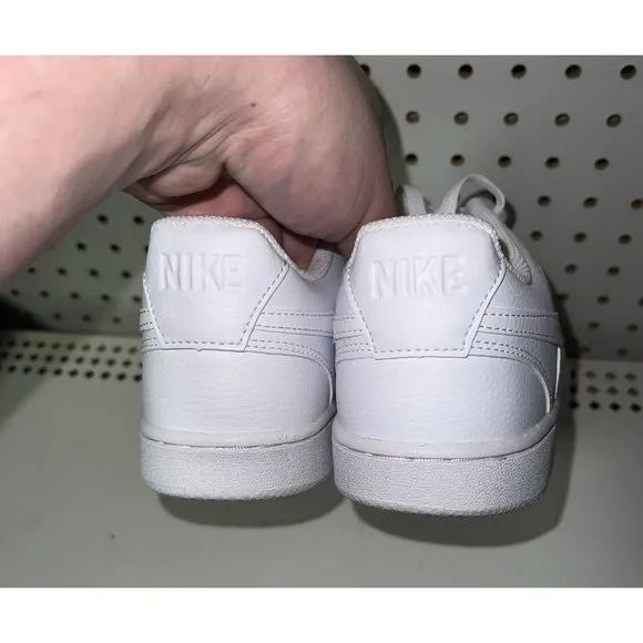 Nike Court Vision Lo NN Womens Leather Athletic Shoes Sneakers Size 9.5 White