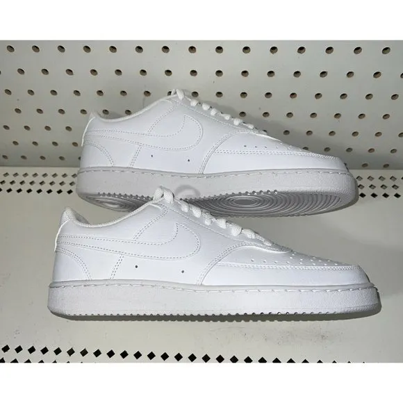 Nike Court Vision Lo NN Womens Leather Athletic Shoes Sneakers Size 9.5 White
