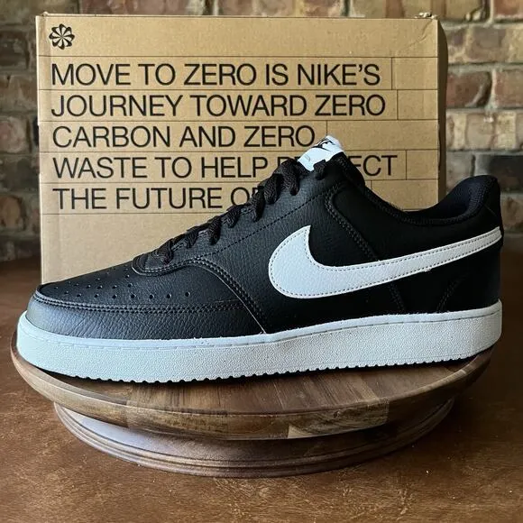 Nike Court Vision Low Casual Shoes Sneakers Black Men's 11 Shoe DH2987-001