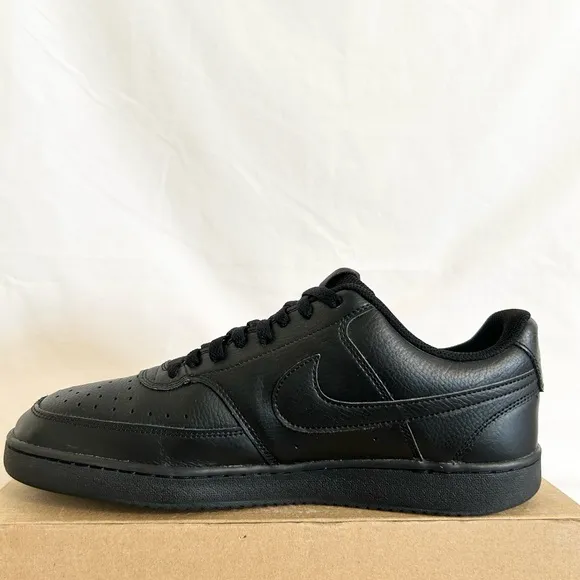 Nike Court Vision Low Triple Black size 11.5 CD5463-002 2021 WORN ONCE