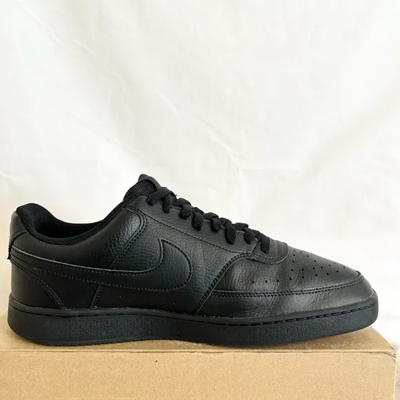 Nike Court Vision Low Triple Black size 11.5 CD5463-002 2021 WORN ONCE