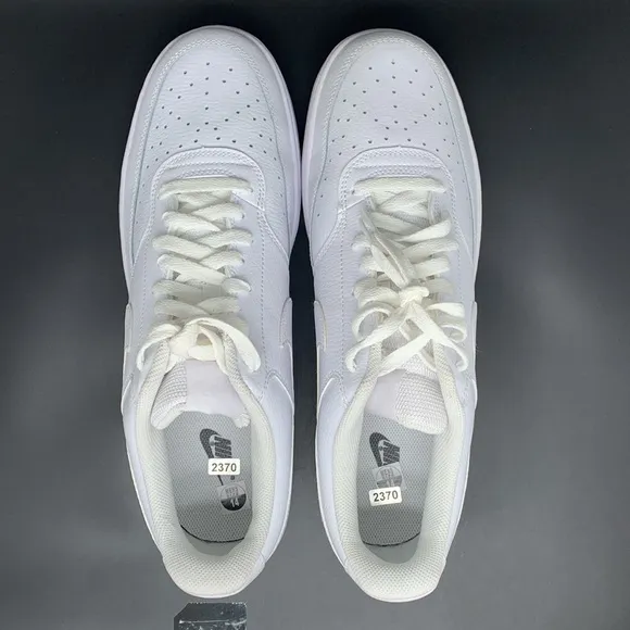 Nike Court Vision Low Triple White Shoes CD5463-100 Men's Sz 14