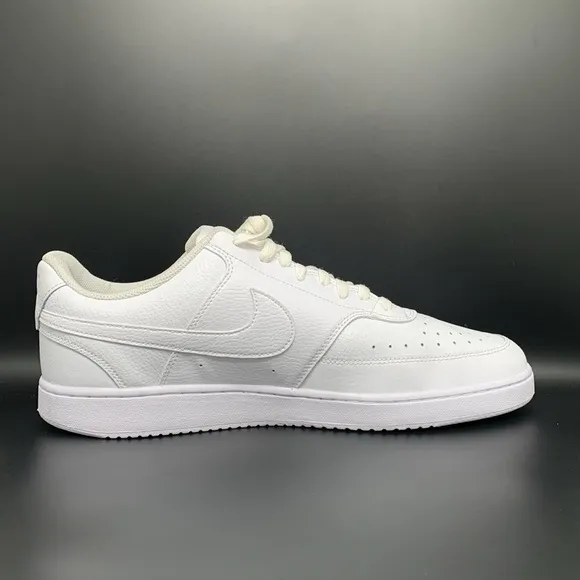 Nike Court Vision Low Triple White Shoes CD5463-100 Men's Sz 14
