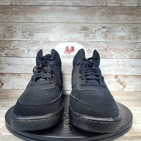Nike Court Vision Men's Size 11 Mid Triple Black Athletic Shoes