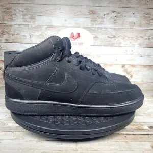Nike Court Vision Men's Size 11 Mid Triple Black Athletic Shoes