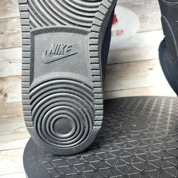 Nike Court Vision Men's Size 11 Mid Triple Black Athletic Shoes