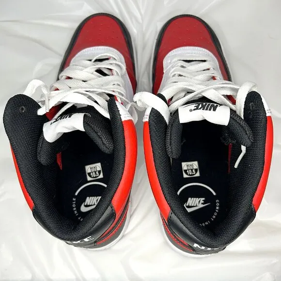 Nike Court Vision Mid NBA  University Red/White/Black  10.5M/12W