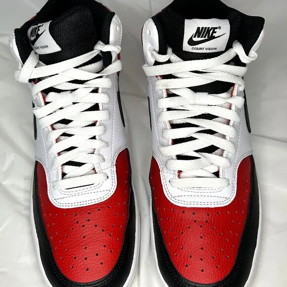 Nike Court Vision Mid NBA  University Red/White/Black  10.5M/12W