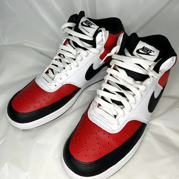 Nike Court Vision Mid NBA  University Red/White/Black  10.5M/12W