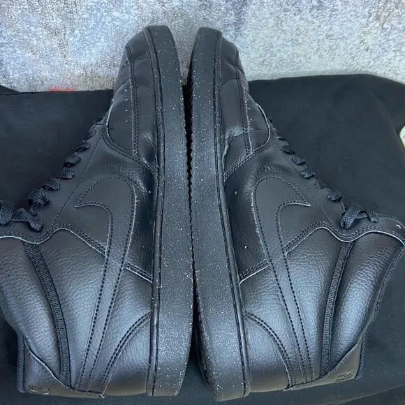 Nike Court Vision Mid Next Nature Black Basketball Shoes size 12