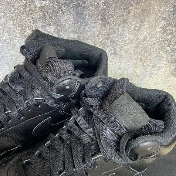 Nike Court Vision Mid Next Nature Black Basketball Shoes size 12