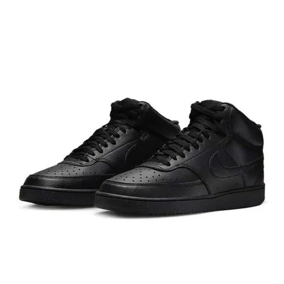 Nike Court Vision Mid Next Nature Black Basketball Shoes size 12
