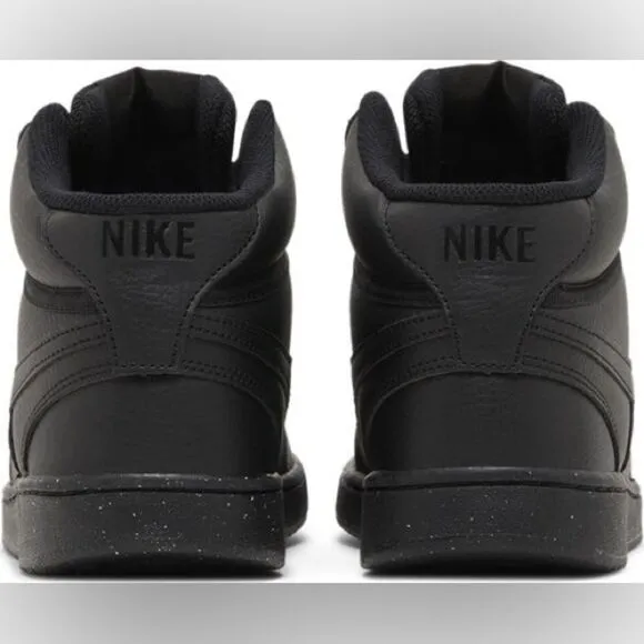 Nike Court Vision Mid Next Nature Black Basketball Shoes size 12