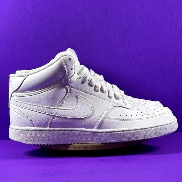 Nike Court Vision Mid Next Nature White Sneakers DN3577 100 Shoe Size 7-NEW