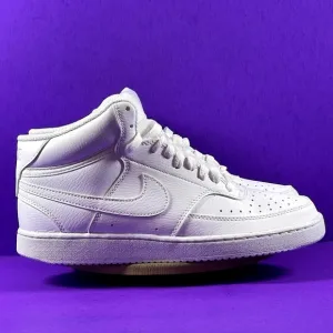 Nike Court Vision Mid Next Nature White Sneakers DN3577 100 Shoe Size 7-NEW