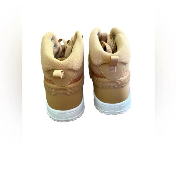 Nike Court Vision Mid Winter Boots Shoes Elemental Gold Tan DR7882 Mens Size 10