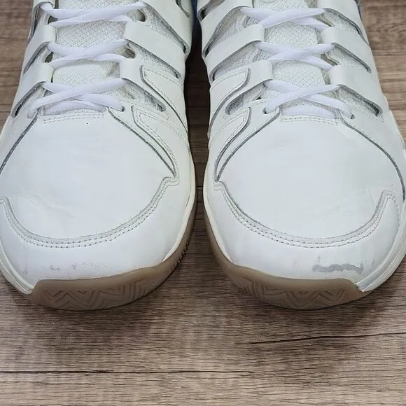 Nike Court Zoom Vapor 9.5 Tour LTR Men's Size 13 White Blue Sneakers (FJ1683-100