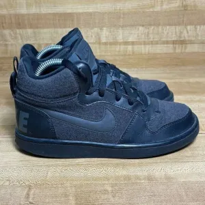 Nike Court Borough Womens Mid Top Dunks Sneaker Shoes Black Sz US 7 918340-002
