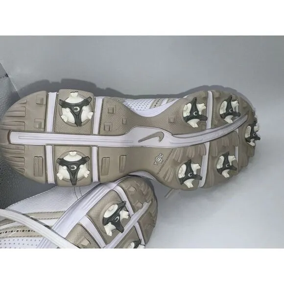 Nike Delight White Birch Tac Spikes Golf Shoes 317622-121 Womens US Size 8.5