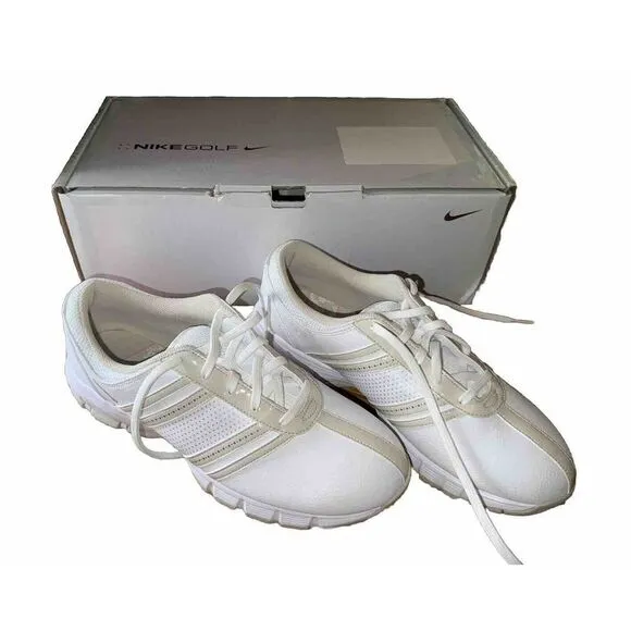 Nike Delight White Birch Tac Spikes Golf Shoes 317622-121 Womens US Size 8.5